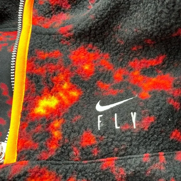Nike Basketball Fly Marble Print Crop Quarter zip M - Picture 4 of 9